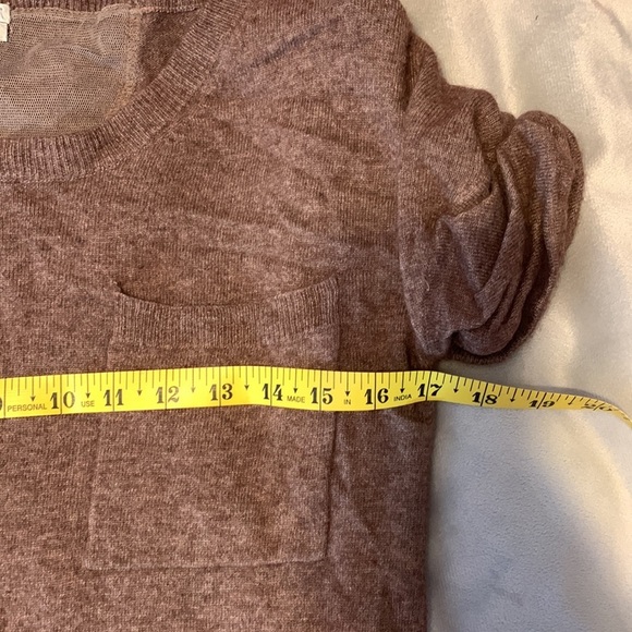Wallace chocolate Brown shirt sweater tunic lambs wool cashmere rabbit xs - Picture 4 of 8